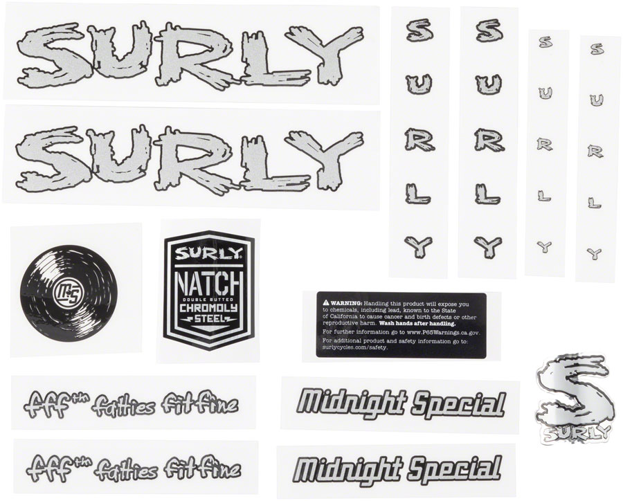 Surly Midnight Special Frame Decal Sets variant 3