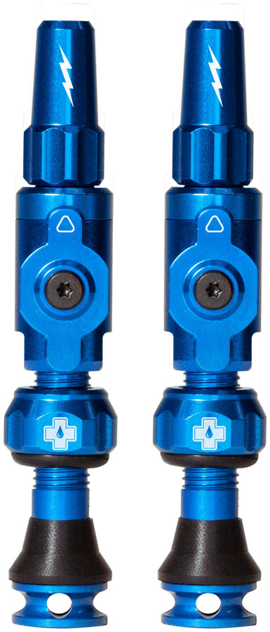 Muc-Off Big Bore Lite Tubeless Valve Stems - Small 30mm Blue