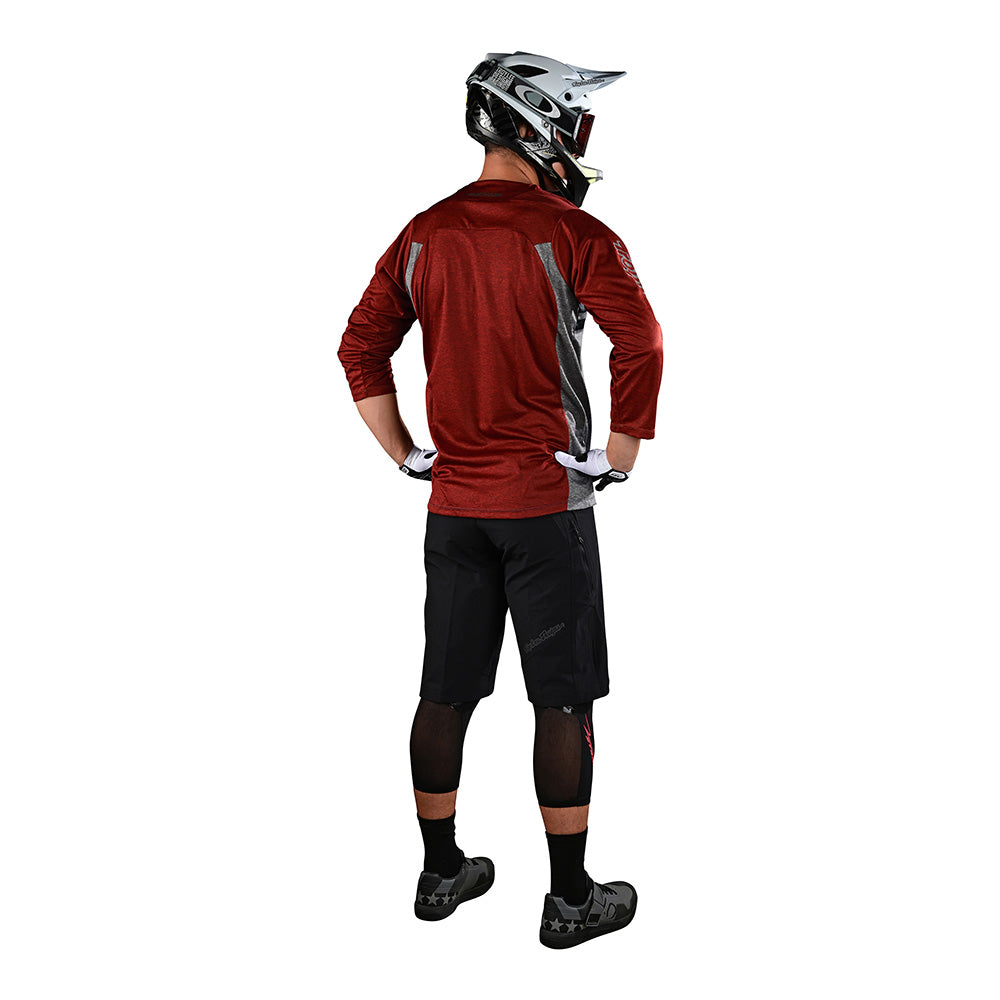 Ruckus 3/4 Jersey Bars Red Clay / Gray Heather - Image 4