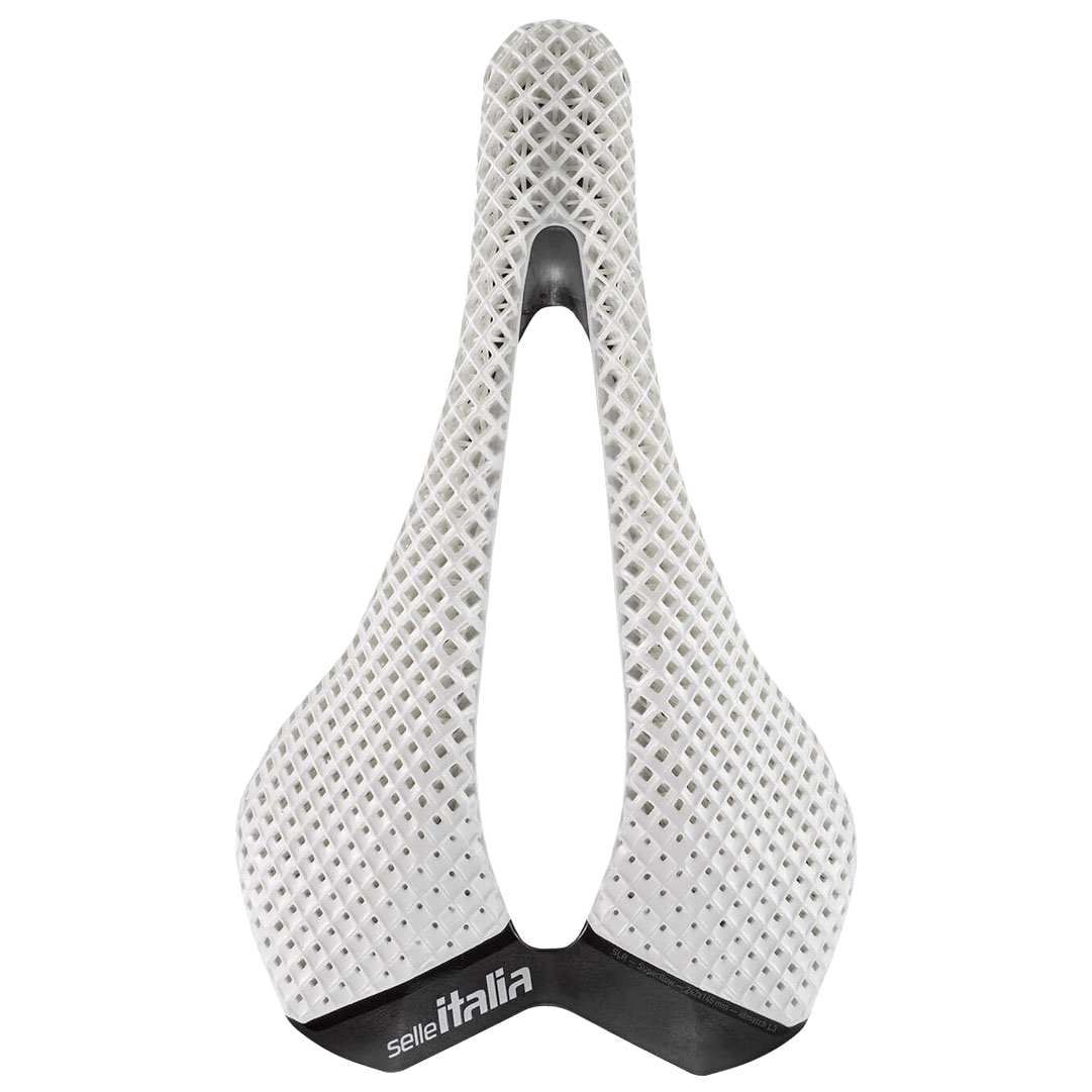 Selle Italia SLR 3D Carbon Opal L3 Carbon Rails 3D Print White