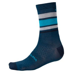 Endura BaaBaa Merino Stripe Sock Blueberry L/XL Endura BaaBaa Merino Stripe Sock Blueberry L/XL