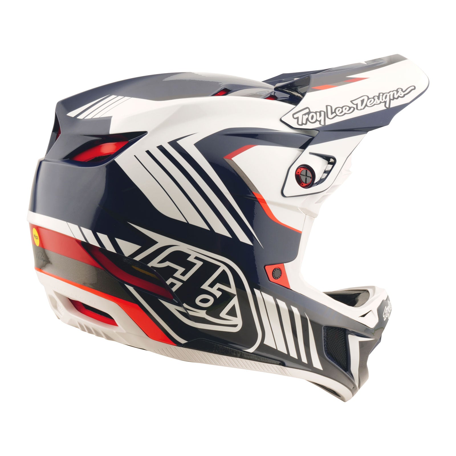 D4 Polyacrylite Helmet Qualifer Blue / White - Image 4