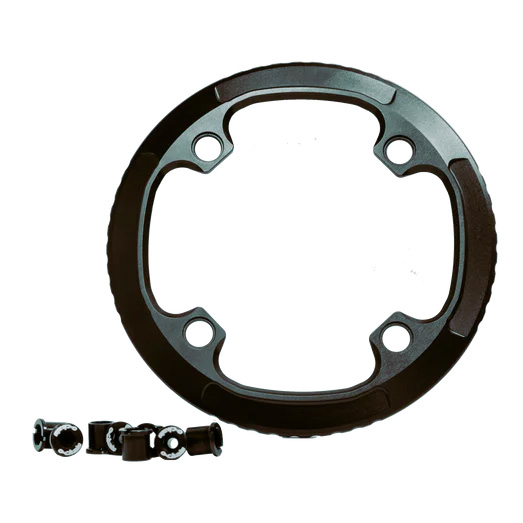 Ochain Bash Guard + Nuts 32-34t Black Ochain Bash Guard + Nuts 32-34t Black