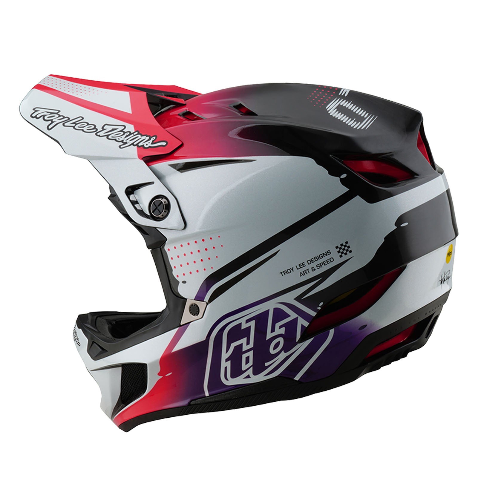 D4 Carbon Helmet Drip White - Image 2