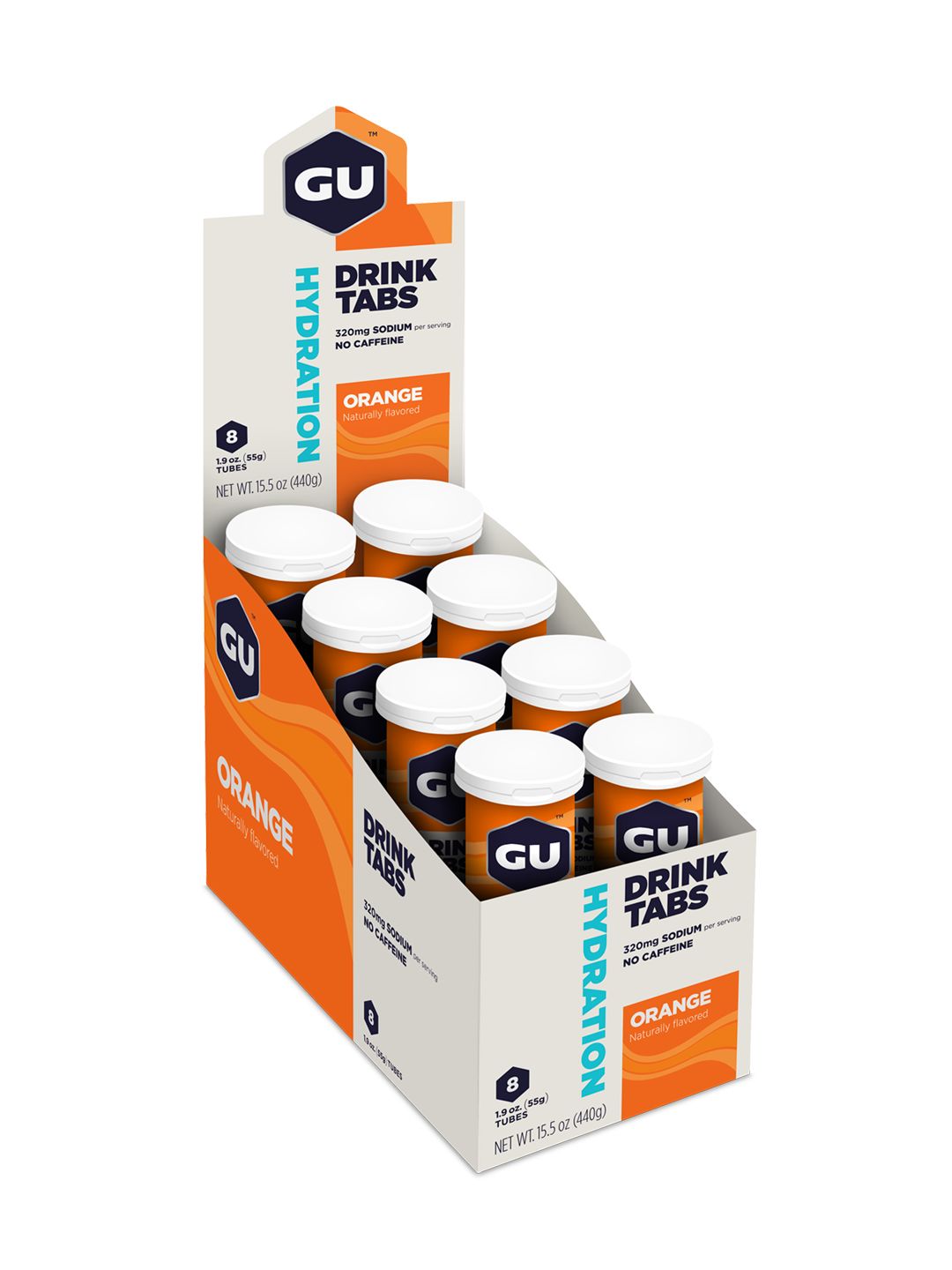 Supplement GU Hydration Tabs Orange 8 Tube Box