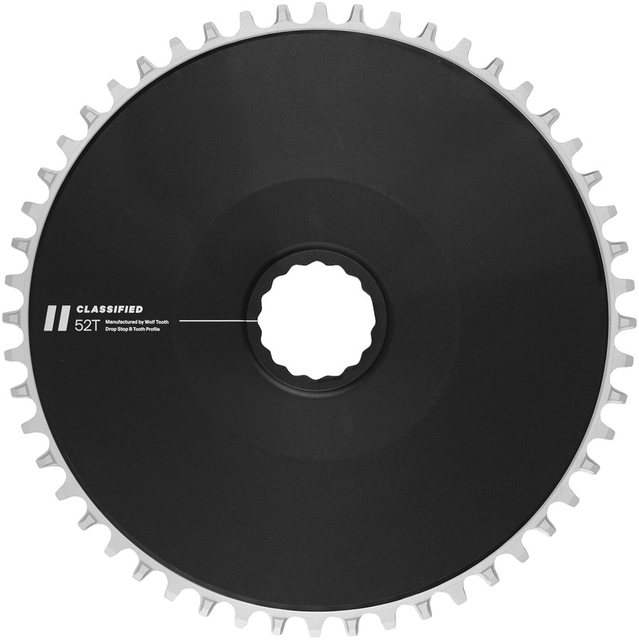 Classified Aero Chainring - 52t DropStop B fits SRAM Flattop T-Type 12/13-Speed Chains Compatible all 11-Speed Chains BLK Classified Aero Chainring - 52t DropStop B fits SRAM Flattop T-Type 12/13-Speed Chains Compatible all 11-Speed Chains BLK
