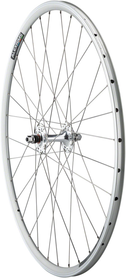 Quality Wheels Value Double Wall Series Track Front Wheel - 700, 9x1 Threaded x 100mm, Rim Brake