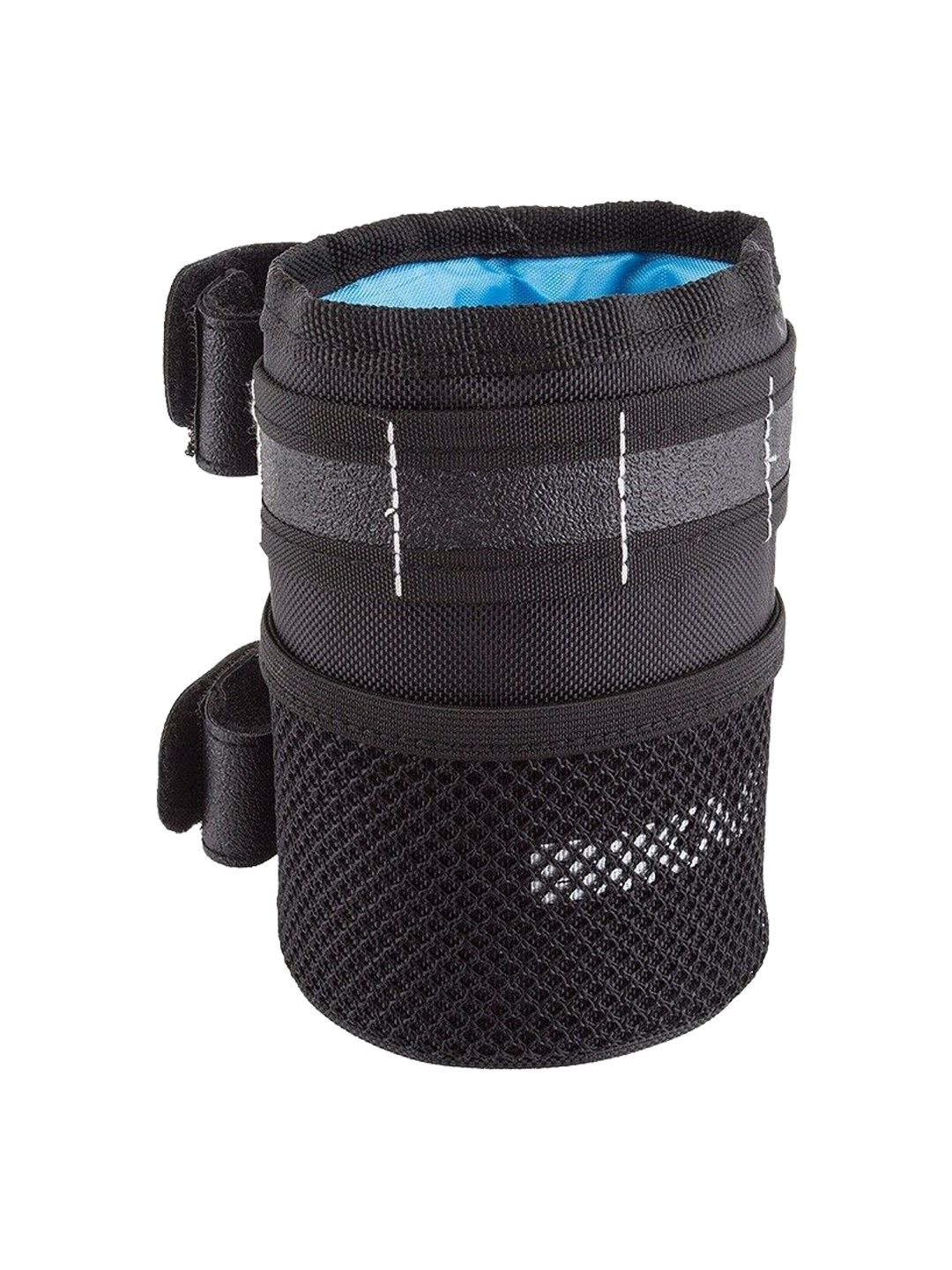 Bikase Happy Can Insulated Drink Holder 840 Nylon Black 5.25` tall Velcro Strap variant 1