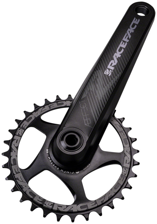 RaceFace Aeffect R Crankset - Direct Mount CINCH RaceFace EXI Spindle Interface, Black