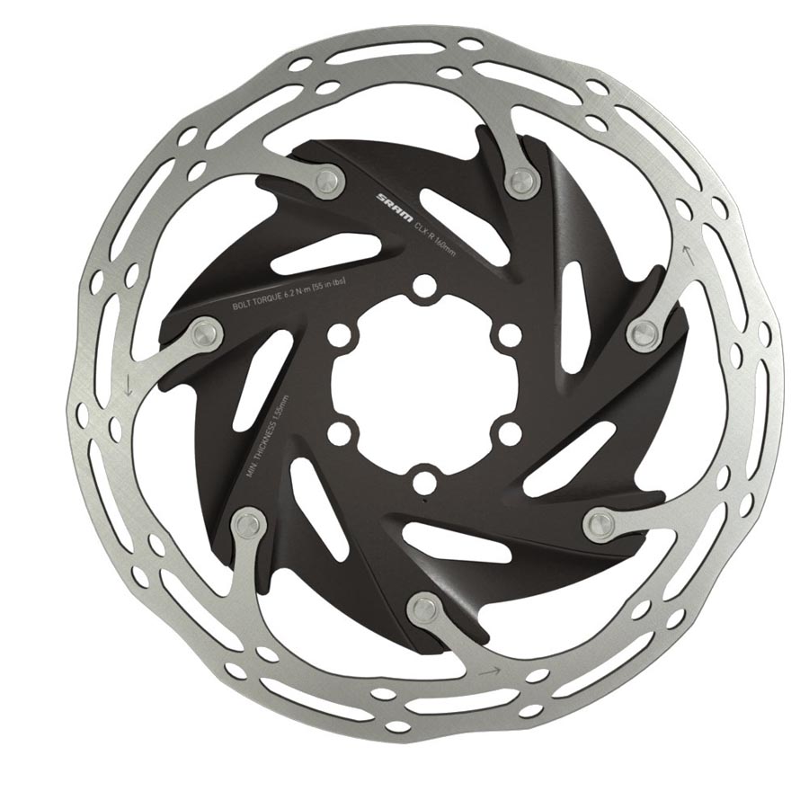 SRAM CenterLine XR Disc Brake Rotor - 6-Bolt Silver/Black variant 2