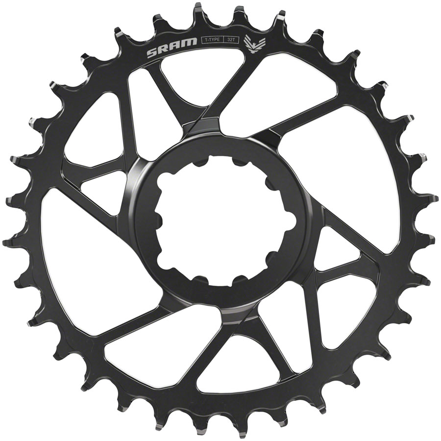 SRAM Eagle 70 T-Type Direct Mount Chainring - 12-Speed 3-Bolt Direct Mount 3mm Offset Steel, Black