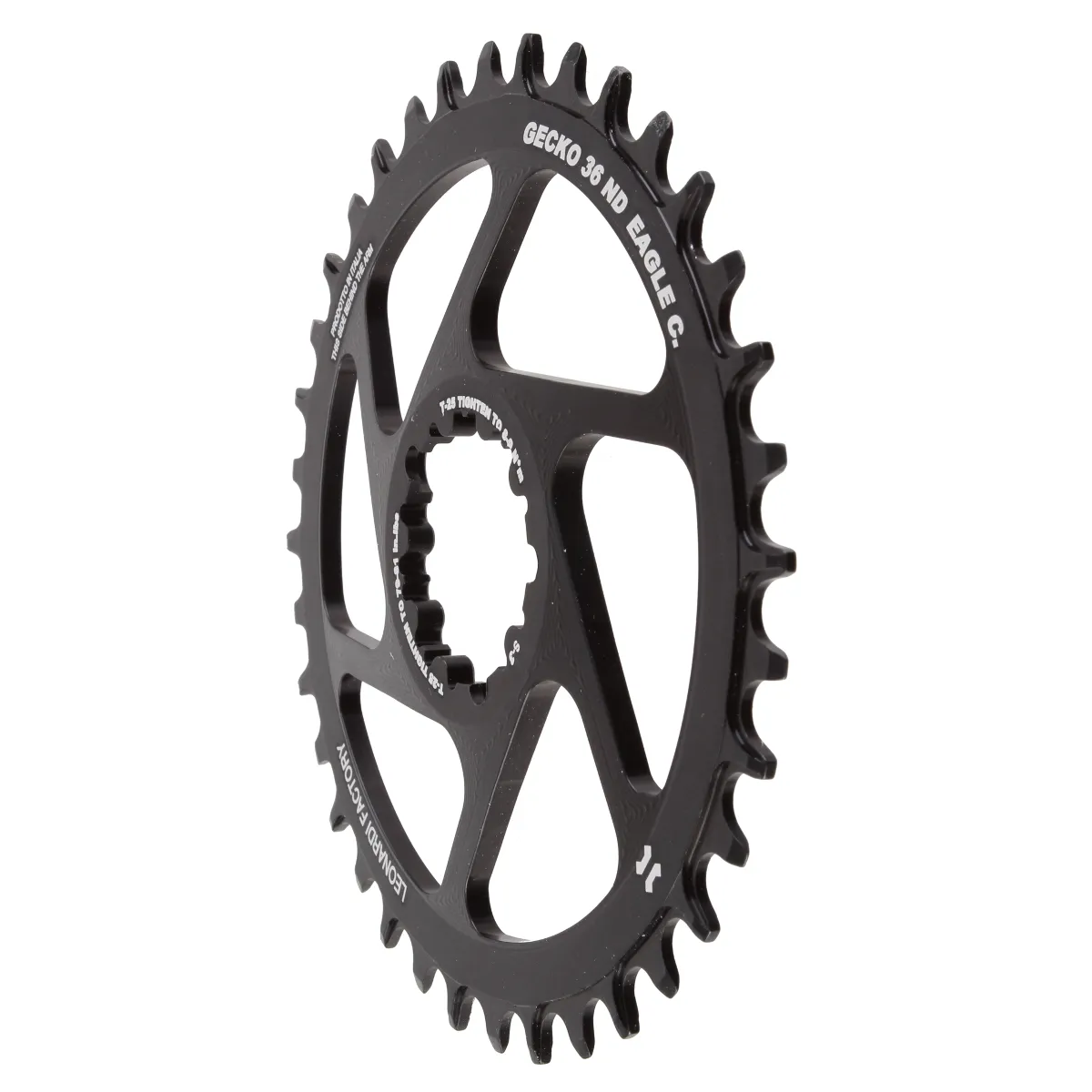 Leonardi Gecko Boost Direct Mount Ring - Black variant 3