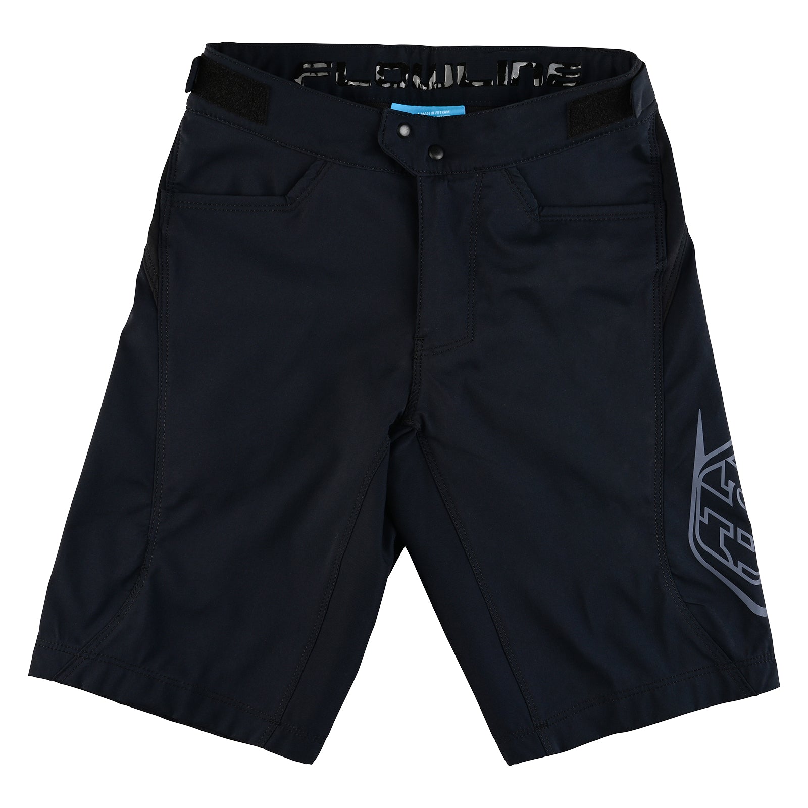 Youth Flowline Short No Liner Solid Black Youth Flowline Short No Liner Solid Black