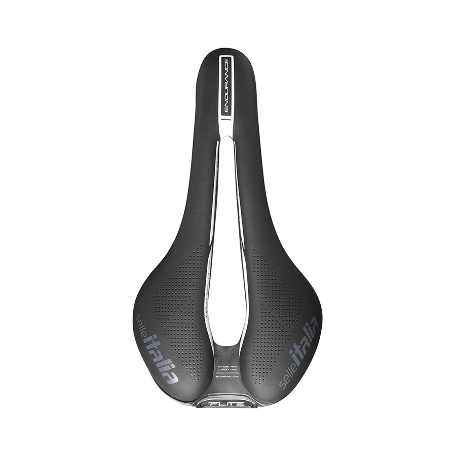 Selle Italia Flite Boost Endurance Ti 316 Superflow Saddle 250 x 135mm Men 228g Black